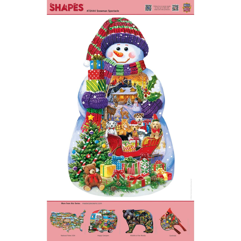 Shapes - Snowman Spectacle 1000 Piece Shaped Jigsaw Puzzle