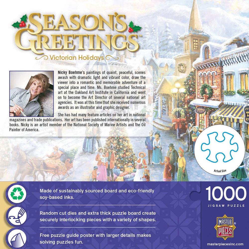 Season's Greetings - Victorian Holidays 1000 Piece Jigsaw Puzzle (ONLINE ORDER ONLY)
