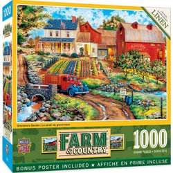 Farm & Country - Grandma's Garden 1000 Piece Jigsaw Puzzle (ONLINE ORDER ONLY)