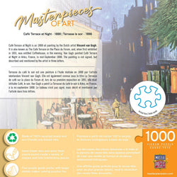 MasterPieces of Art - Cafe Terrace at Night 1000 Piece Jigsaw Puzzle (ONLINE ORDER ONLY)