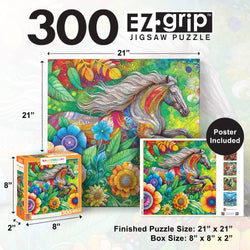 Kaleidoscope - Summer Stallion 300 Piece EZ Grip Jigsaw Puzzle