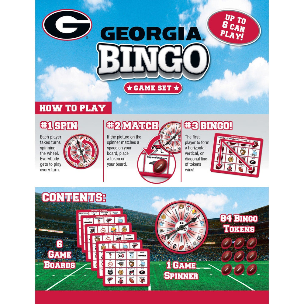Georgia Bulldogs Bingo Game (ONLINE ORDER ONLY)