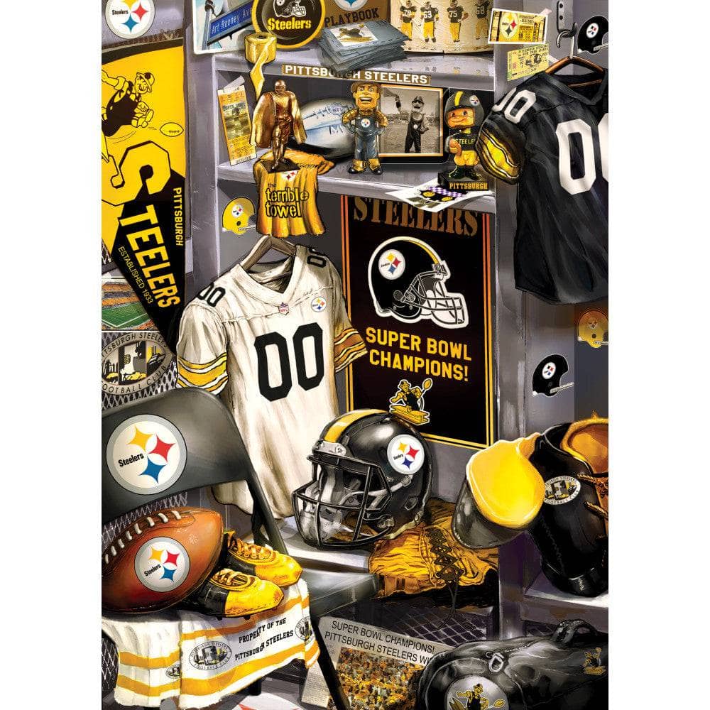 Pittsburgh Steelers - Locker Room 500 Piece Jigsaw Puzzle (ONLINE ORDER ONLY)