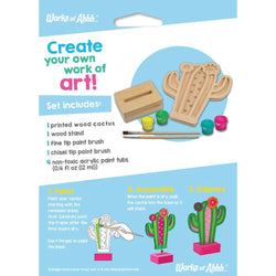 Cactus Wood Craft & Paint Kit (ONLINE ORDER ONLY)