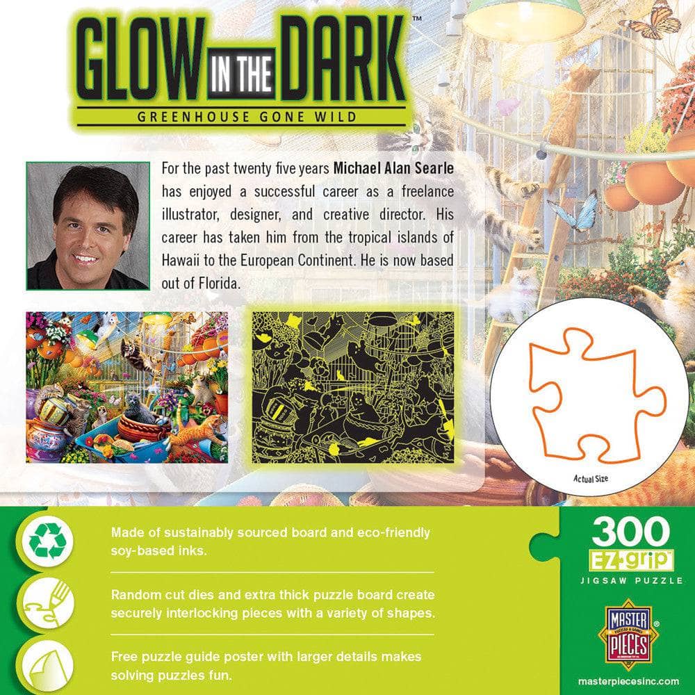 Glow in the Dark - Greenhouse Gone Wild 300 Piece EZ Grip Jigsaw Puzzle (ONLINE ORDER ONLY)