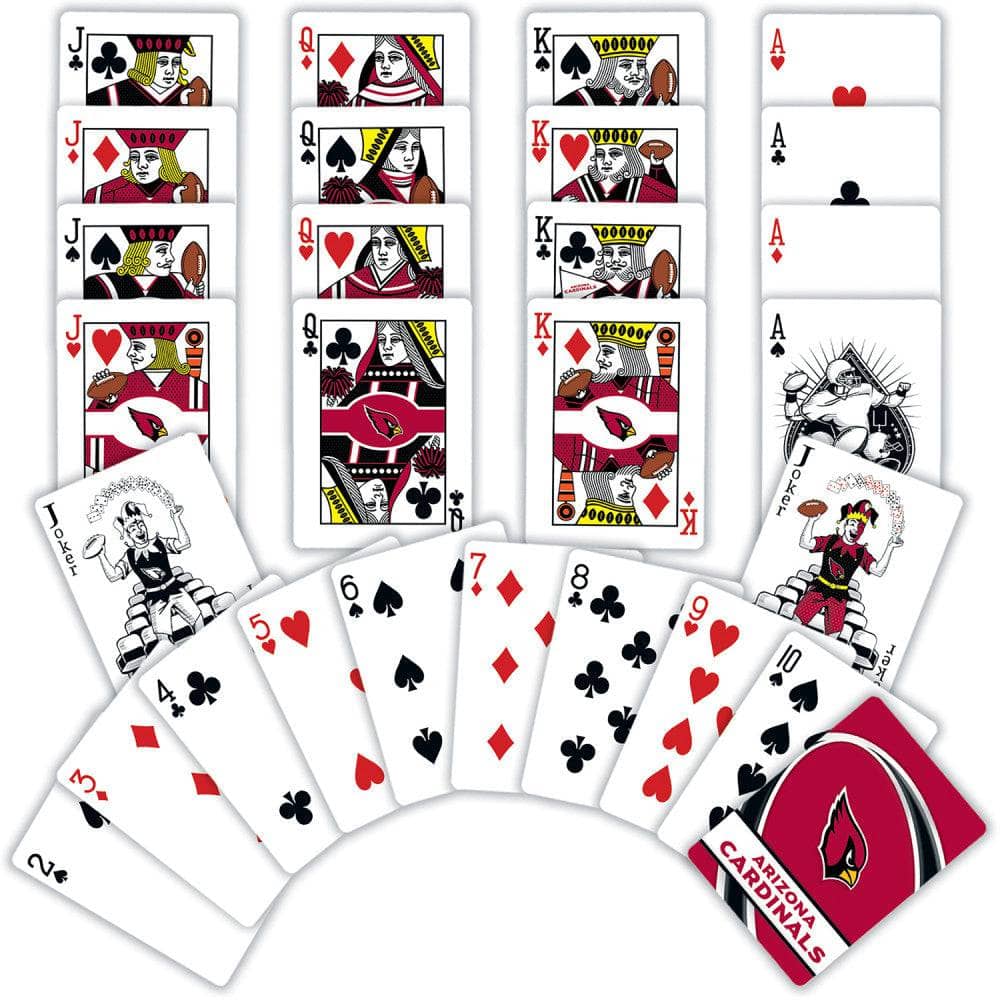 Arizona Cardinals Playing Cards - 54 Card Deck (ONLINE ORDER ONLY)