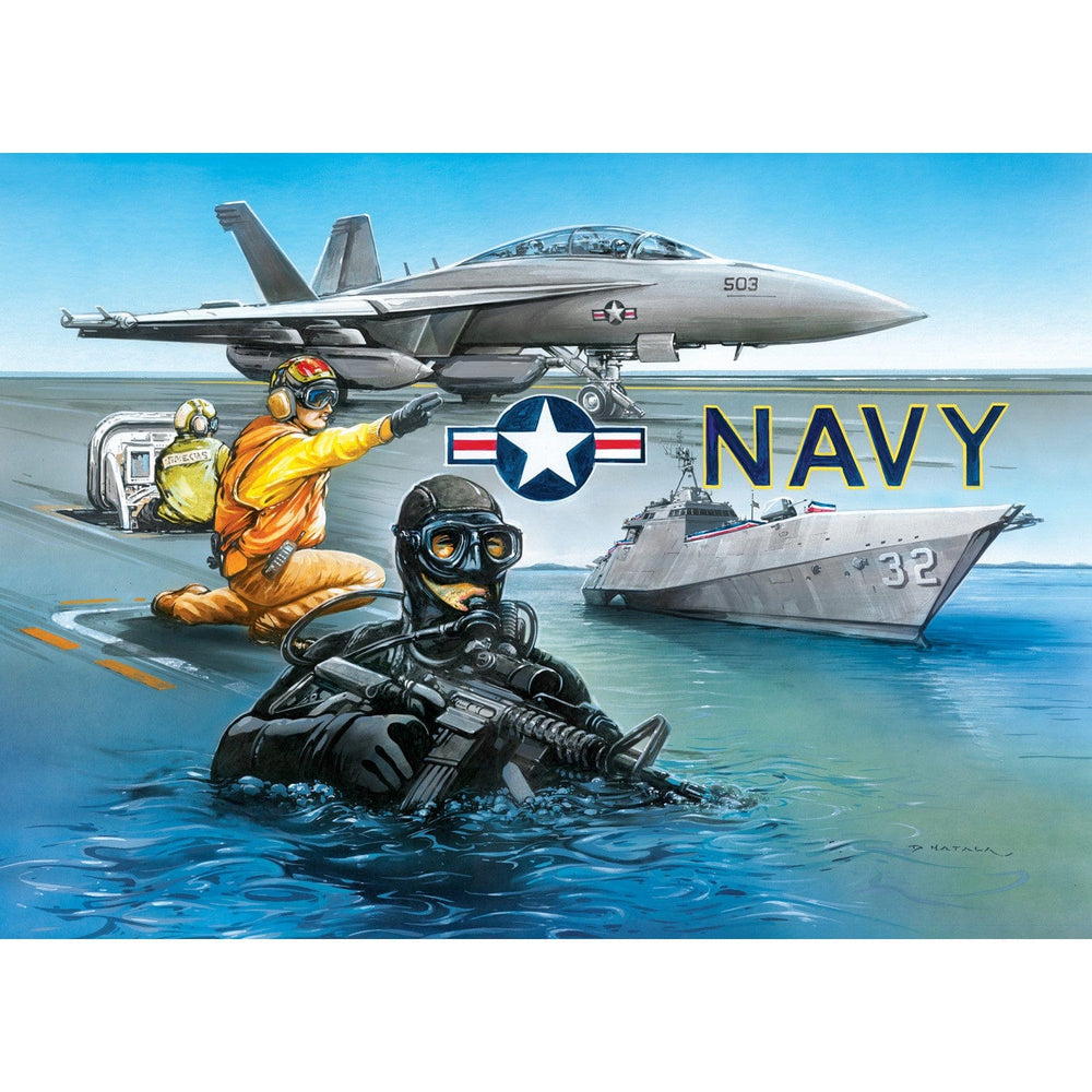 America's Navy - By Sea & Sky 1000 Piece Jigsaw Puzzle (ONLINE ORDER ONLY)
