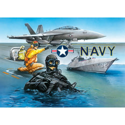 America's Navy - By Sea & Sky 1000 Piece Jigsaw Puzzle (ONLINE ORDER ONLY)