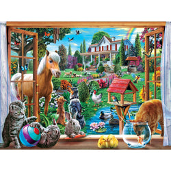 Family Time - Peeking Through 400 Piece Jigsaw Puzzle (ONLINE ORDER ONLY)
