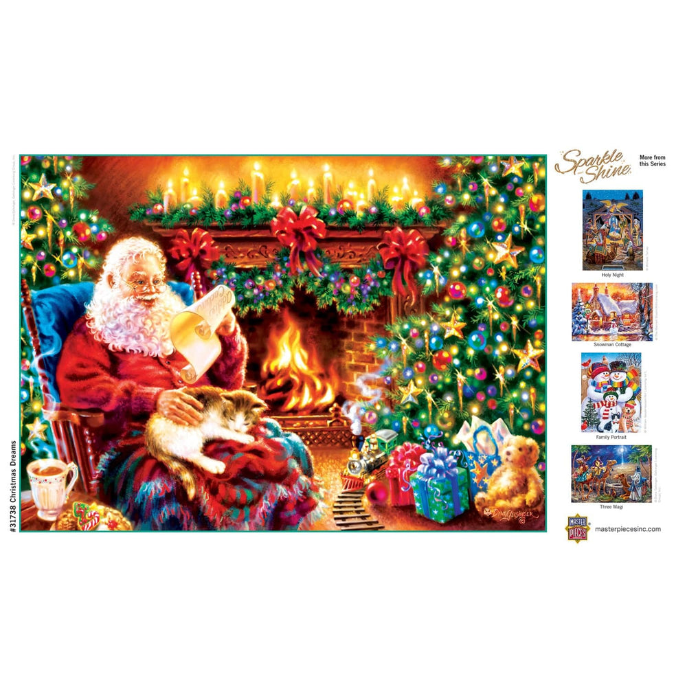 Sparkle & Shine - Christmas Dreams 500 Piece Glitter Jigsaw Puzzle (ONLINE ORDER ONLY)