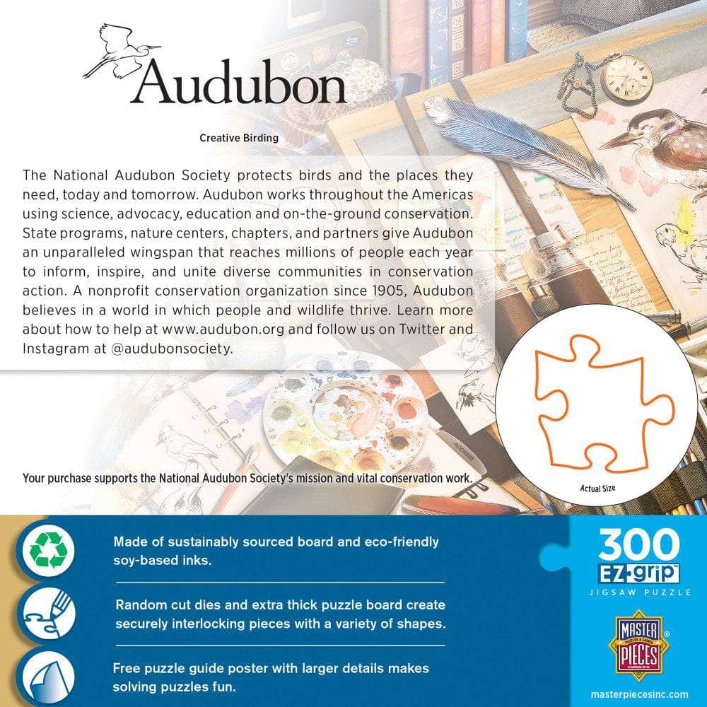 Audubon - Creative Birding 300 Piece EZ Grip Jigsaw Puzzle (ONLINE ORDER ONLY)