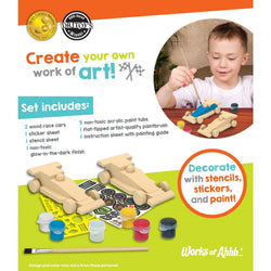 Double Racers Wood Craft & Paint Kit (ONLINE ORDER ONLY)