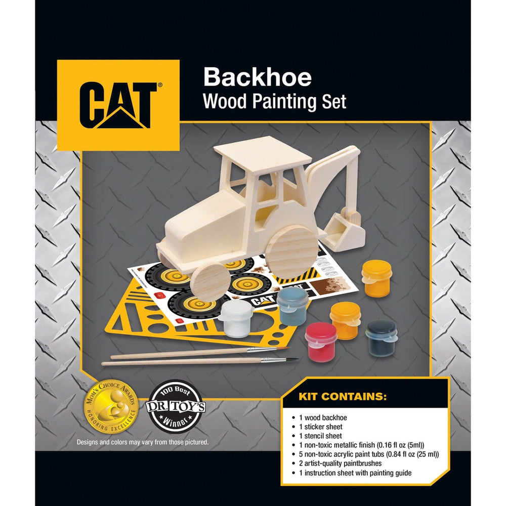 CAT - Caterpillar Backhoe Wood Craft & Paint Kit (ONLINE ORDER ONLY)