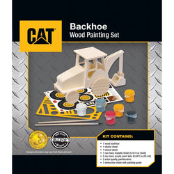 CAT - Caterpillar Backhoe Wood Craft & Paint Kit (ONLINE ORDER ONLY)
