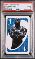 2023 UNO DISNEY 100 BLACK PANTHER BLUE 1 PSA 9 (Online Order Only)