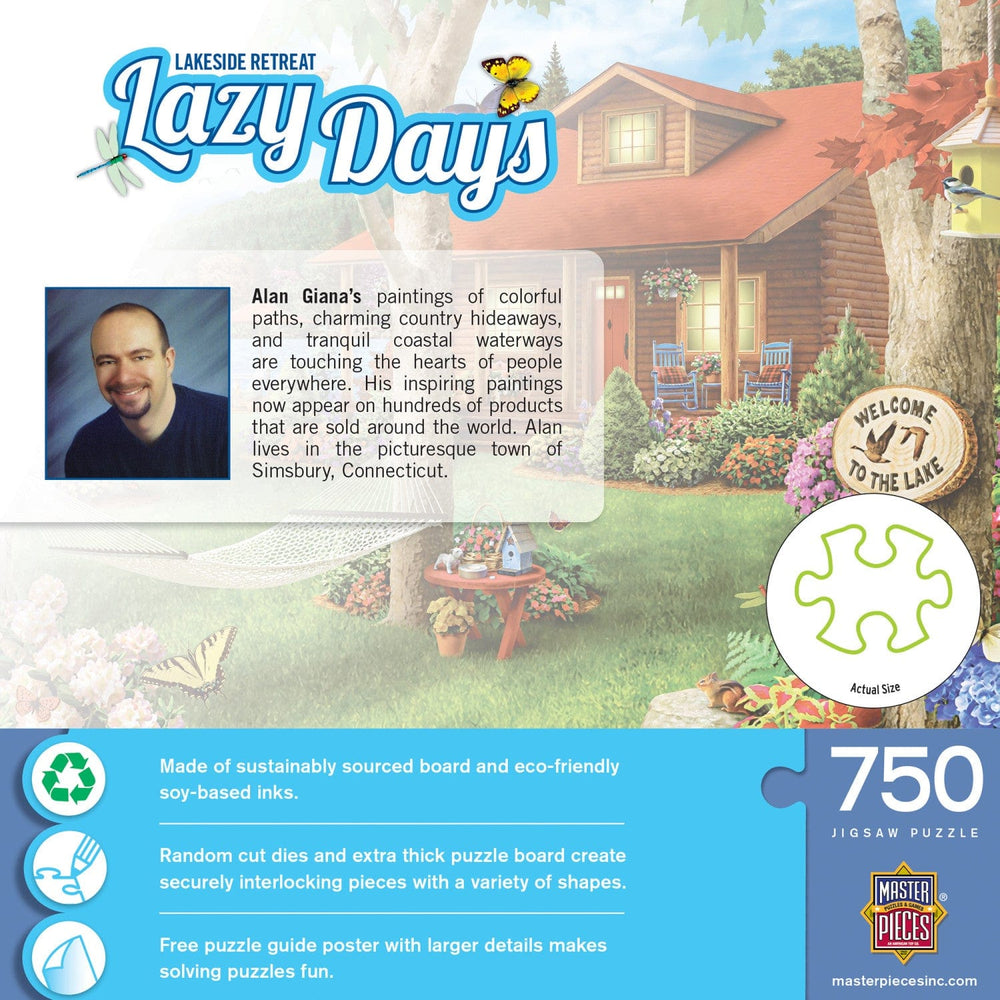 Lazy Days - Lakeside Retreat 750 Piece Jigsaw Puzzle (ONLINE ORDER ONLY)