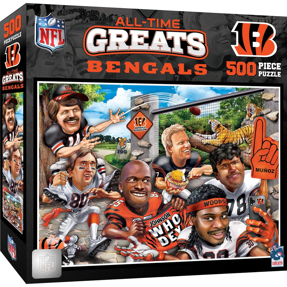Cincinnati Bengals - All Time Greats 500 Piece Jigsaw Puzzle (ONLINE ORDER ONLY)