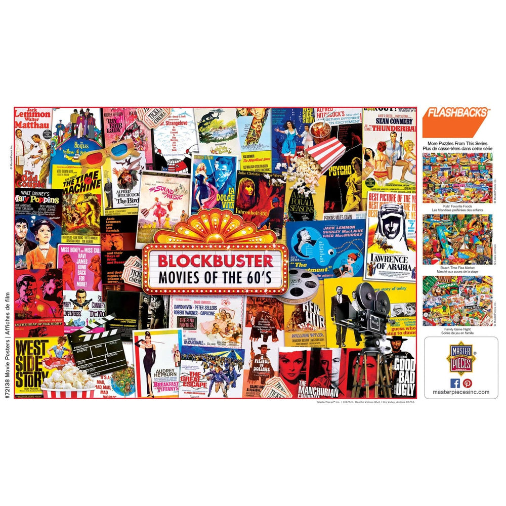 Flashbacks - Movie Posters 1000 Piece Jigsaw Puzzle (ONLINE ORDER ONLY)