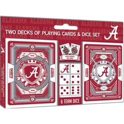 Alabama Crimson Tide - 2-Pack Playing Cards & Dice Set (ONLINE ORDER ONLY)