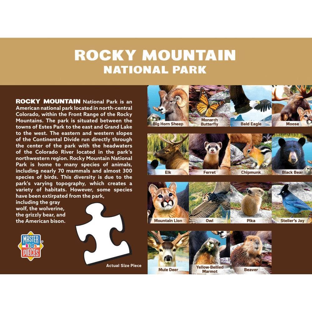 Wildlife of Rocky Mountain National Park - 100 Piece Jigsaw Puzzle (ONLINE ORDER ONLY)