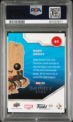 2023 UPPER DECK FUNKO POP MARVEL  BABY GROOT PATINA #41  PSA 10 (Online Order Only)
