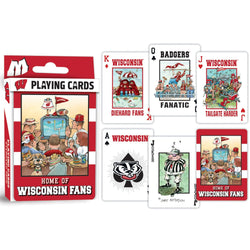 Wisconsin Badgers Fan Deck Playing Cards - 54 Card Deck