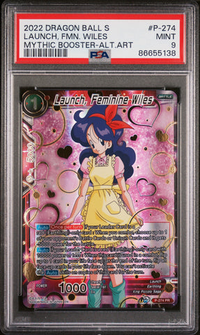 2022 DRAGON BALL SUPER MYTHIC BOOSTER LAUNCH, FMN. WILES #P-274 - PSA 9 (Online Order Only)