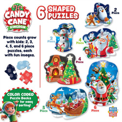 Candy Cane Kingdom - Christmas Fun 6-Pack Mini Shaped Jigsaw Puzzles (ONLINE ORDER ONLY)
