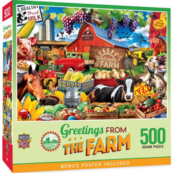 Greetings From the Farm - 500 Piece Jigsaw Puzzle