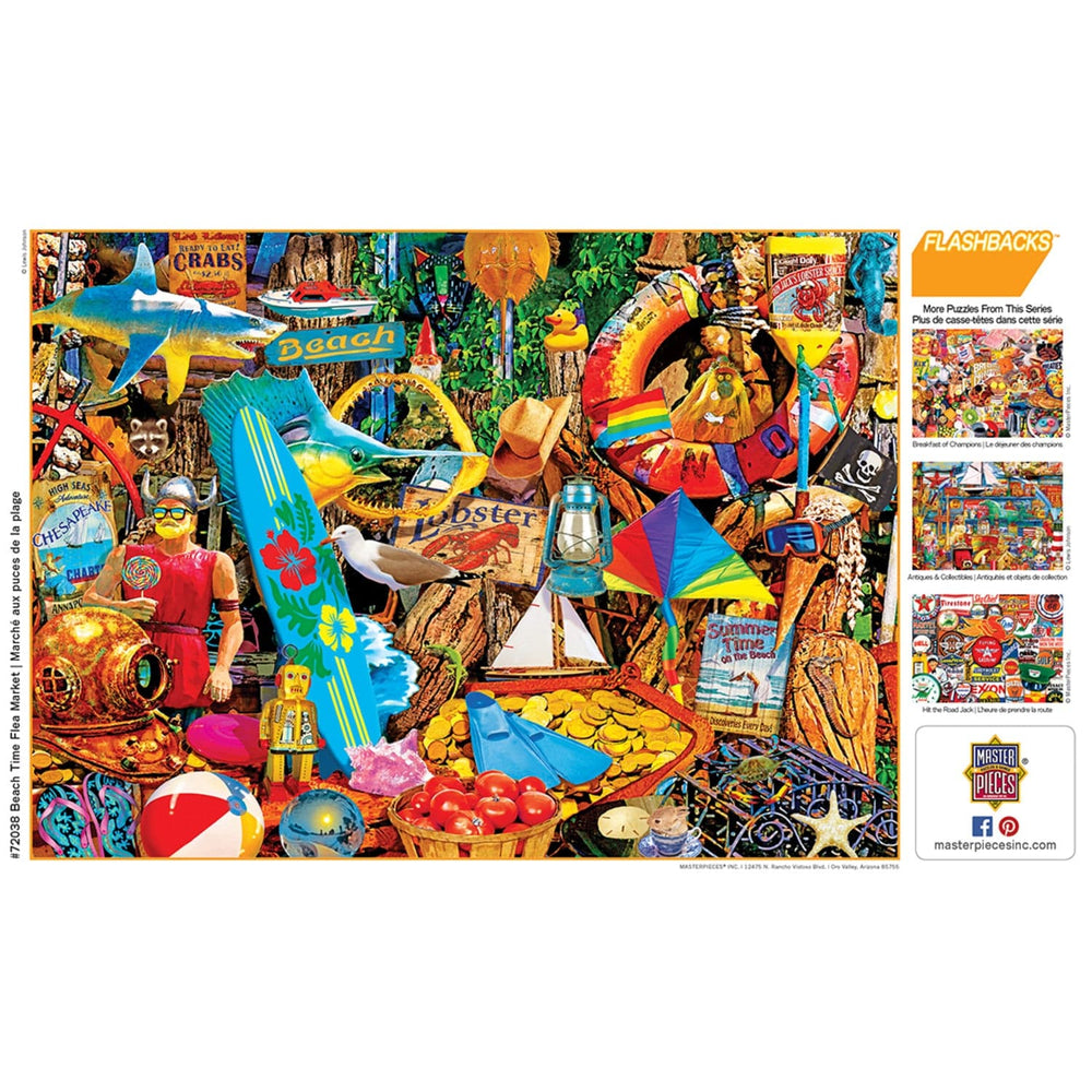 Flashbacks - Beach Time Flea Market 1000 Piece Jigsaw Puzzle (ONLINE ORDER ONLY)