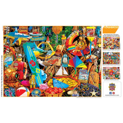 Flashbacks - Beach Time Flea Market 1000 Piece Jigsaw Puzzle (ONLINE ORDER ONLY)