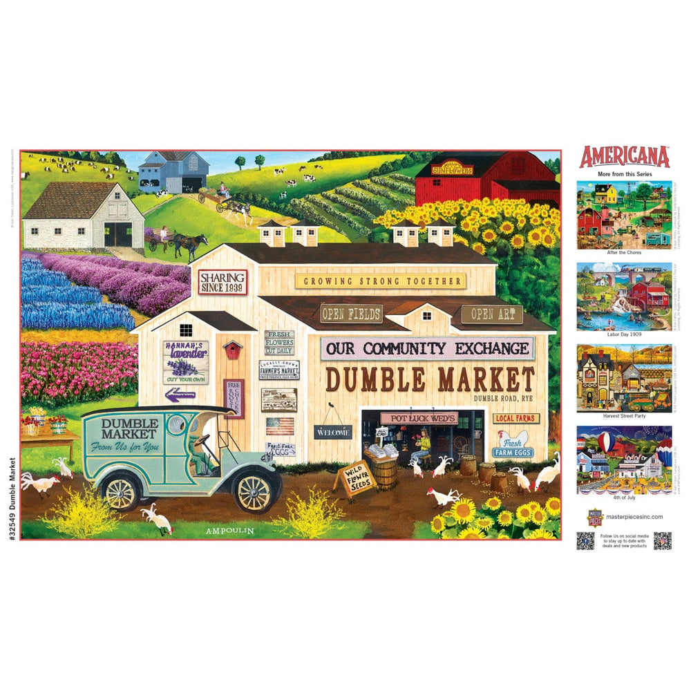 Americana - Dumble Market 500 Piece EZ Grip Jigsaw Puzzle (ONLINE ORDER ONLY)