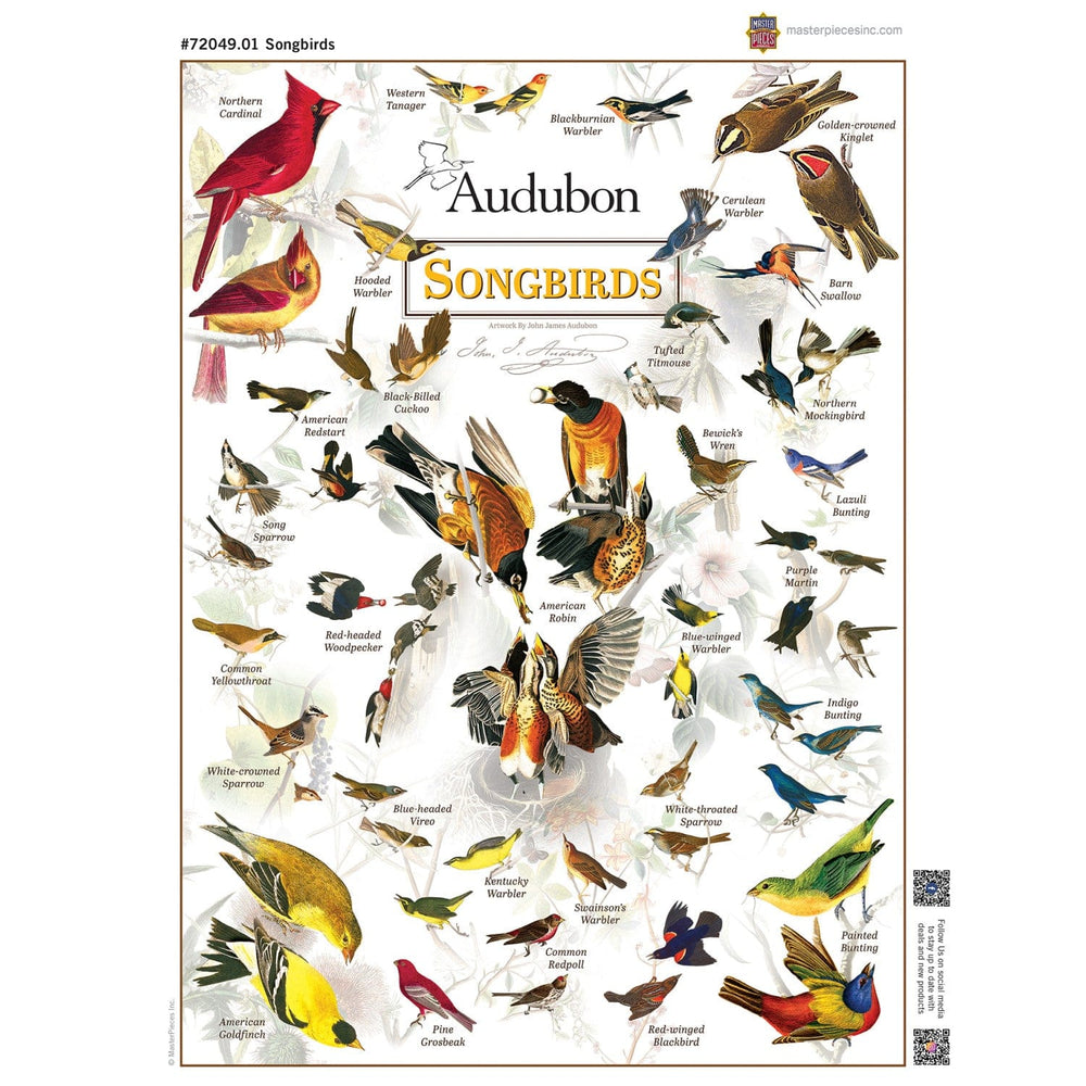 Audubon - Songbirds 1000 Piece Jigsaw Puzzle (ONLINE ORDER ONLY)