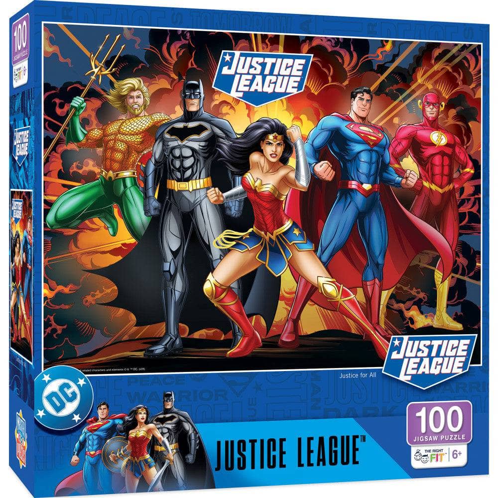 Justice League - Justice for All 100 Piece Jigsaw Puzzle (ONLINE ORDER ONLY)
