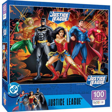Justice League - Justice for All 100 Piece Jigsaw Puzzle (ONLINE ORDER ONLY)