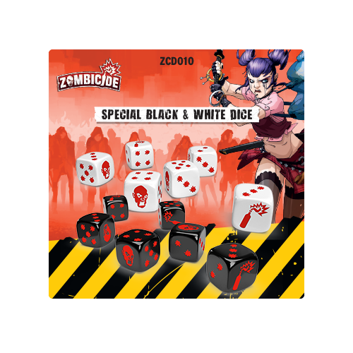 Zombicide: 2nd Edition - Special Black and White Dice (ONLINE ORDER ONLY)