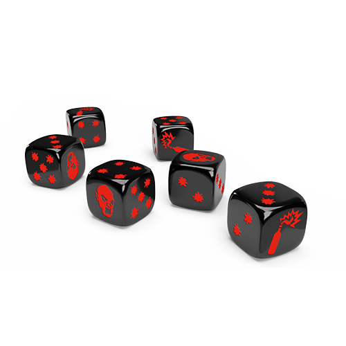 Zombicide: 2nd Edition - Special Black and White Dice (ONLINE ORDER ONLY)