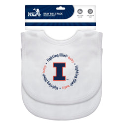 Illinois Fighting Illini - Baby Bibs 2-Pack (ONLINE ORDER ONLY)