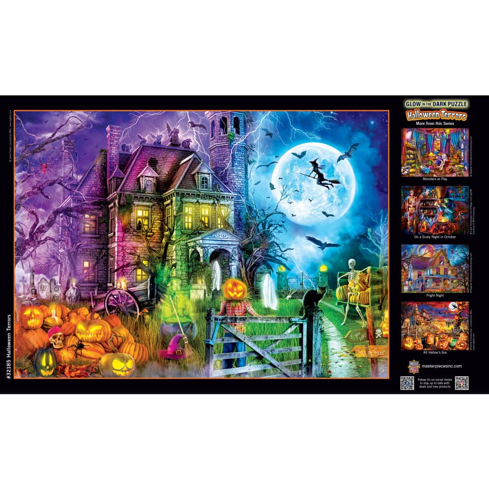 Glow in the Dark - Halloween Terrors 500 Piece Jigsaw Puzzle