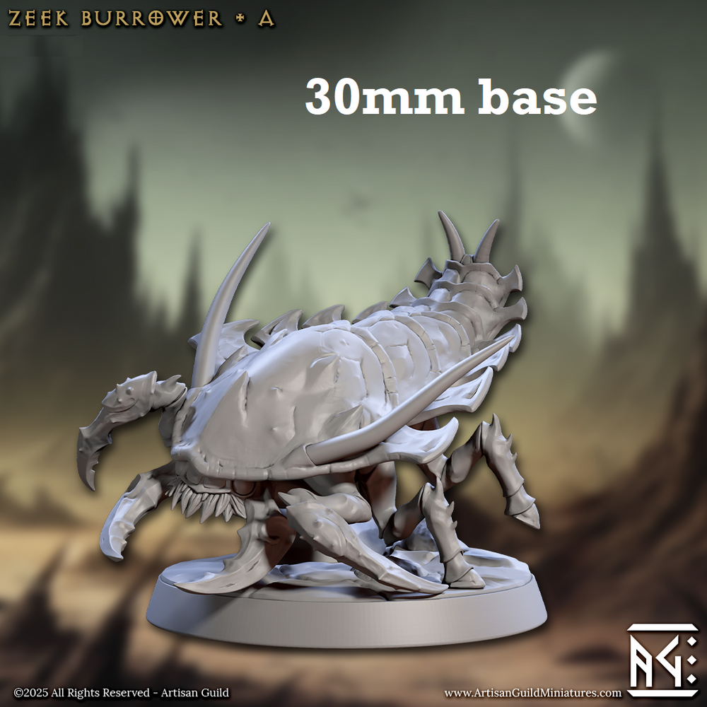 Zeek Burrower: Sculpt A (Trilobite Beast)