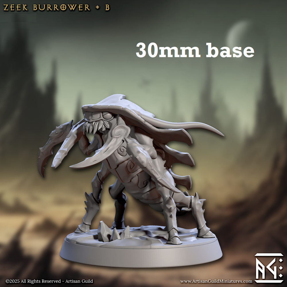 Zeek Burrower: Sculpt B (Trilobite Beast)