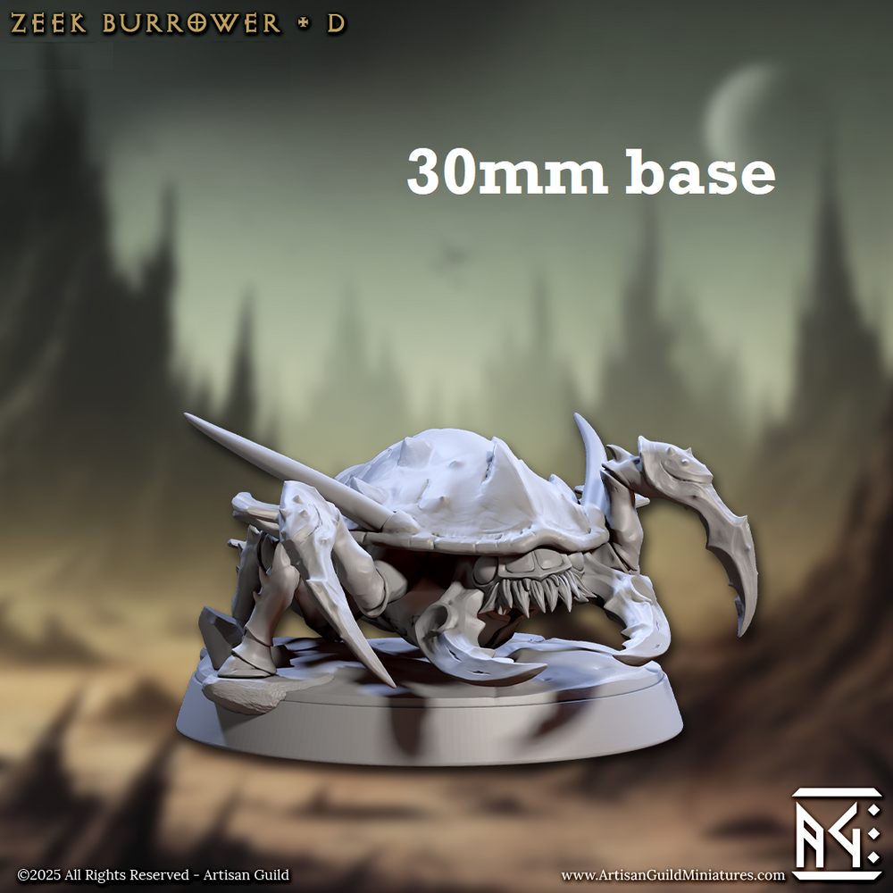 Zeek Burrower: Sculpt D (Trilobite Beast)