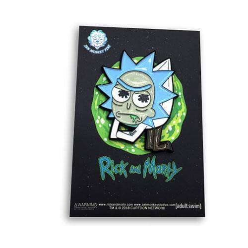 Zen Monkey: Hanging Lil' Rick - Rick and Morty Enamel Pin (ONLINE ORDER ONLY)