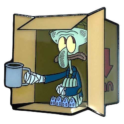 Zen Monkey: Homeless Squidward - SpongeBob SquarePants Enamel Pin (ONLINE ORDER ONLY)