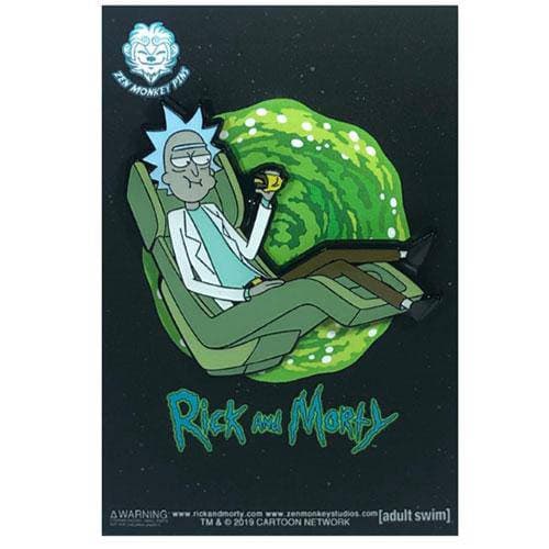 Zen Monkey: Rick's Hover Chair(SEASON 4 EPISODE 3) - Rick and Morty Enamel Pin (ONLINE ORDER ONLY)