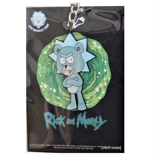 Zen Monkey: **SEASON 4 EPISODE 1** Teddy Rick - Rick and Morty Enamel Keychain (ONLINE ORDER ONLY)