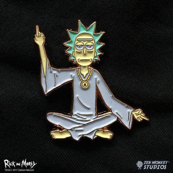 Zen Monkey: Spiritual Leader Rick - Rick and Morty Enamel Pin (ONLINE ORDER ONLY)