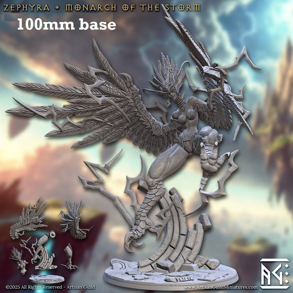 Zephyra, Monarch of the Storm (Huge Harpy Epic Boss) (ONLINE ORDER ONLY)