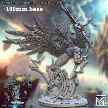 Zephyra, Monarch of the Storm (Huge Harpy Epic Boss) (ONLINE ORDER ONLY)