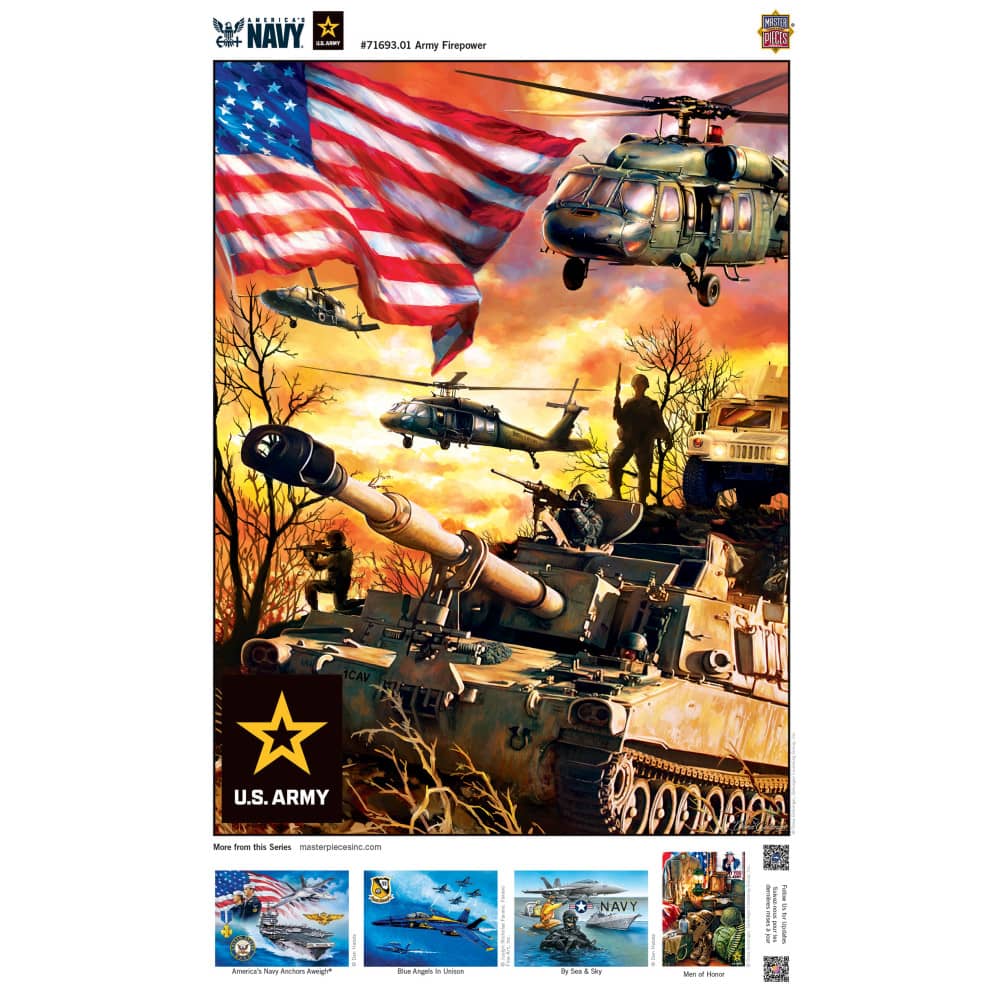 U.S. Army - Army Firepower 1000 Piece Jigsaw Puzzle